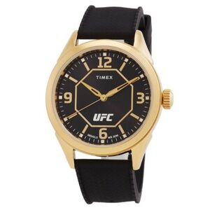 Timex Gold Case with Black Silicone Strap Men's Watch